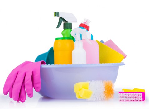 Professional sofa cleaning in a modern living room