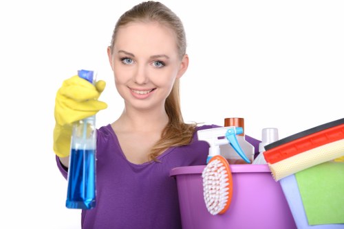 Household routine showing regular cleaning habits in a living space